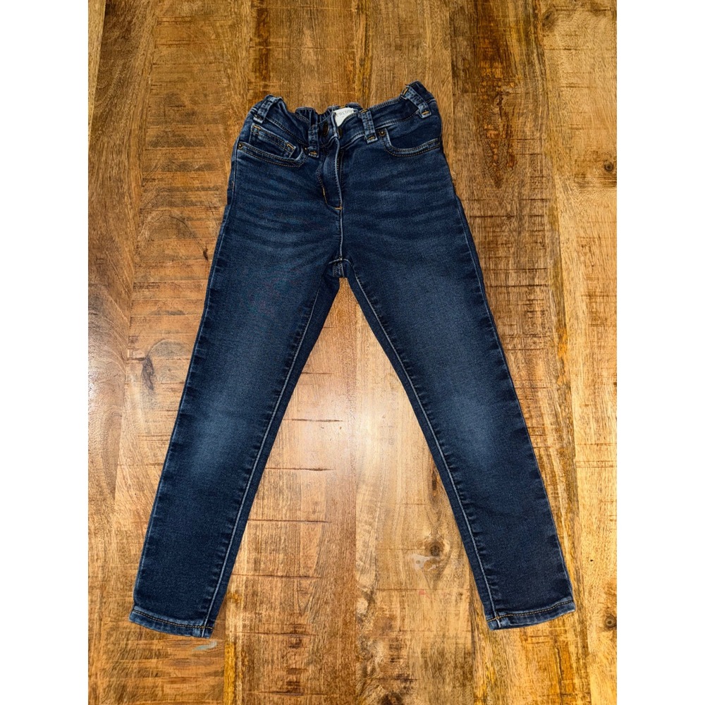 J.Crew Crewcuts Kids Skinny Jeans Dark Wash Denim Adjustable Waist Size 6